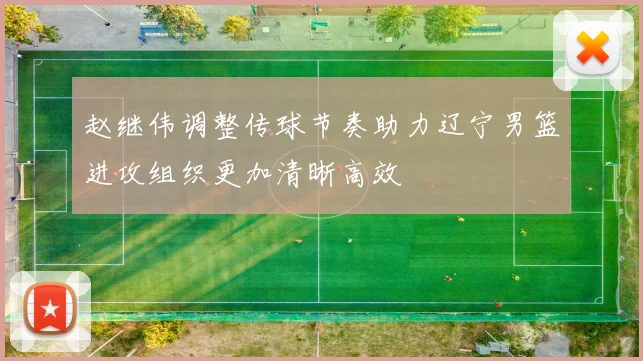 赵继伟调整传球节奏助力辽宁男篮进攻组织更加清晰高效